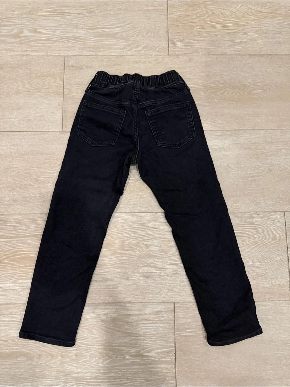 GAP Kids Black Elastic-Waist Denim Jeans